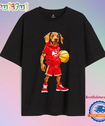 Atlanta Hawks X Dachshund Dogs Nba T Shirt