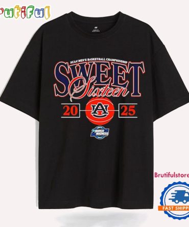 Auburn Men’S Basketball Ncaa March Madness 2025 Sweet Sixteen T Shirt