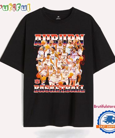Auburn Men’S Basketball Team Collage T Shirt