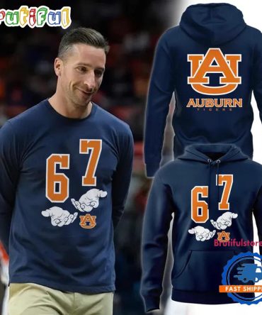 Auburn Tigers 67 Auburn Basketball Hoodie Shirt