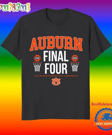Auburn Tigers Basketball All Time Final Fours T Shirt