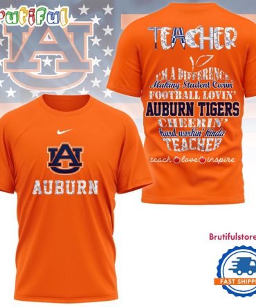 Auburn Tigers Teacher Teach Love Inspire All Over Print Shirt