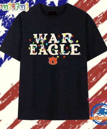Auburn Tigers War Eagle String Lights Christmas T Shirt