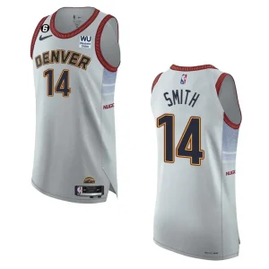 Denver Nuggets City Edition Ish Smith 2022-23 Authentic Sliver Jersey - Alzaintravels