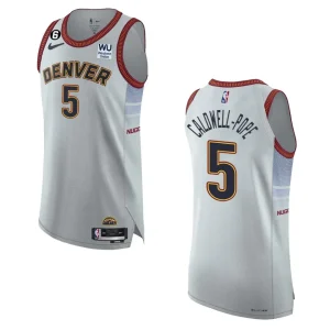 Denver Nuggets City Edition Kentavious Caldwell-Pope 2022-23 Authentic Sliver Jersey - Alzaintravels