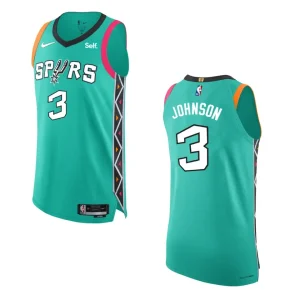 San Antonio Spurs City Edition Keldon Johnson 2022-23 Turquoise Jersey - Alzaintravels
