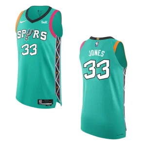 San Antonio Spurs City Edition Tre Jones 2022-23 Turquoise Jersey - Alzaintravels