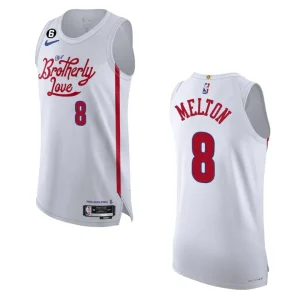 Philadelphia 76ers City Edition De'Anthony Melton 2022-23 White Jersey - Alzaintravels