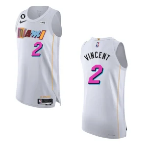 Miami Heat City Edition Gabe Vincent 2022-23 White Jersey - Alzaintravels