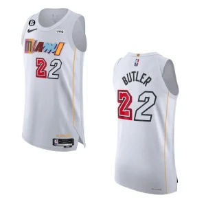 Miami Heat City Edition Jimmy Butler 2022-23 White Jersey - Alzaintravels