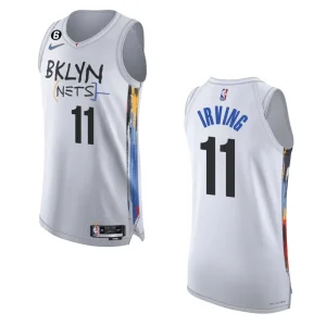 Brooklyn Nets City Edition Kyrie Irving 2022-23 Authentic White Jersey - Alzaintravels