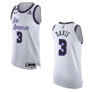 2022-23 Authentic Los Angeles Lakers Anthony Davis White City Jersey - Alzaintravels