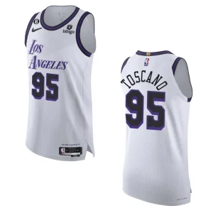 2022-23 Authentic Los Angeles Lakers Juan Toscano-Anderson White City Jersey - Alzaintravels