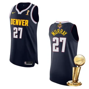 Denver Nuggets 2023 NBA Finals Champions Jamal Murray Authentic Navy Jersey - Alzaintravels