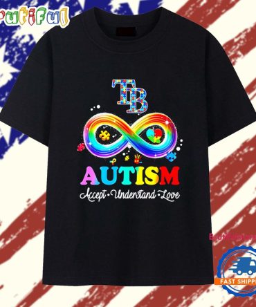 Autism Accept Understand Love Tampa Bay Rays T Shirt