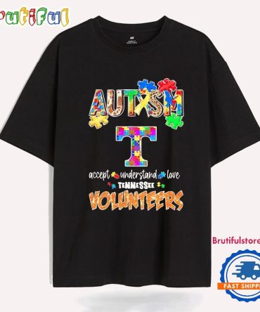 Autism Accept Understand Love Tennessee Volunteers T Shirt