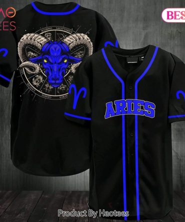 Aries Zodiac Baseball Jersey - Bold Ram Design For Astrology Fans