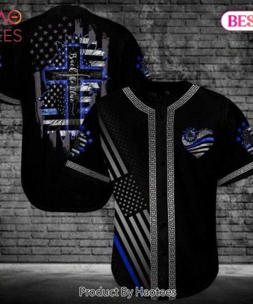 Bold Blue Line Flag Shirt - Patriotic American Style Jersey Tee For Men