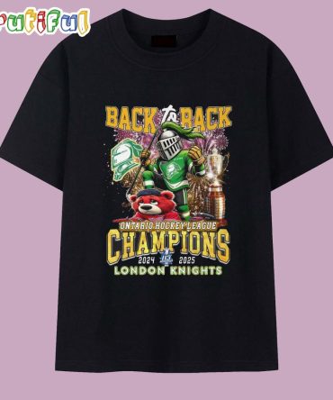 Back To Back Ontario Hockey Laegue Champions 2024-2025 London Knights T Shirt