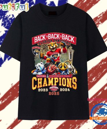 Back To Back To Back Florida Panthers Eastern Conference Final Champions 2025 T Shirt