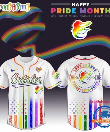 Baltimore Orioles 2025 Happy Pride Month Limited Edition Baseball Jersey