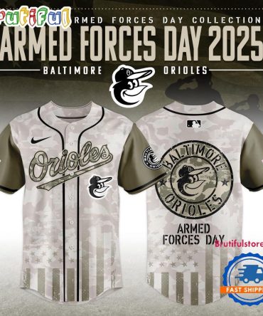 Baltimore Orioles Armed Forces Day 2025 Baseball Jersey