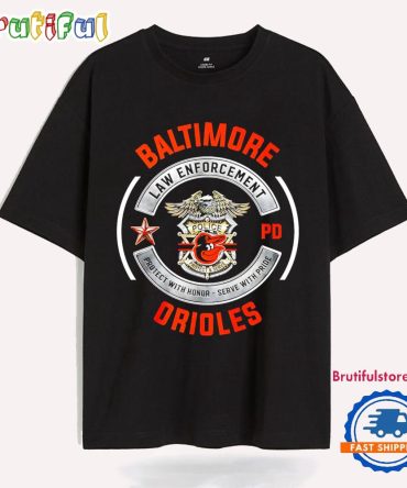 Baltimore Orioles Law Enforcement Pg Police T Shirt