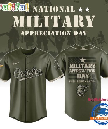 Baltimore Orioles X Military Appreciation Day 2025 Baseball Jersey