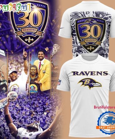 Baltimore Ravens 30 Season 1996 -2026 Limited T Shirt