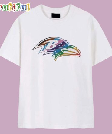 Baltimore Ravens Logo Pride T Shirt