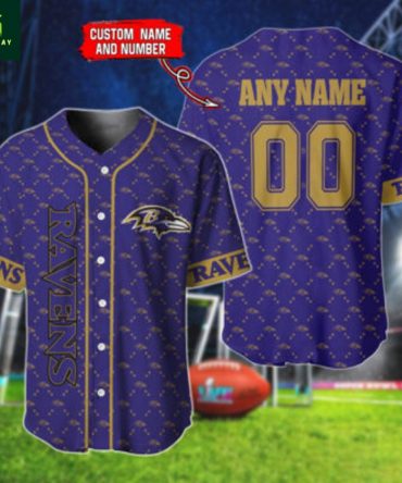 Custom Ravens Jersey - Personalize With Your Name & Number - Perfect Gift For Fans!