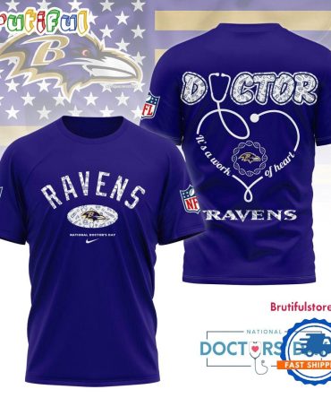 Baltimore Ravens Nfl National Doctors Day Unisex 3D Shirt