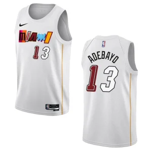 Bam Adebayo City Edition Miami Heat 2022-23 White Swingman Jersey - Alzaintravels
