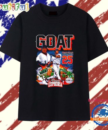Barry Bonds 25 Goat San Francisco Giants Comic T Shirt