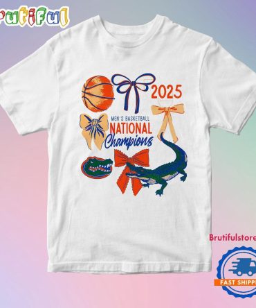 Basketball National Champions Florida Gators Coquette Bow T Shirt