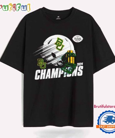 Baylor Bears 2024 Champion Texas Bowl Helmet T Shirt