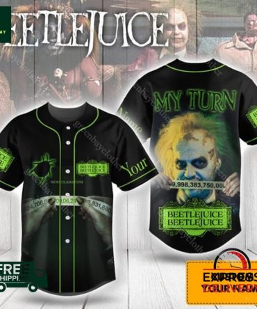 Beetlejuice Baseball Jersey Horror Fan Apparel