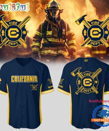 Berkeley Golden Bears California Baseball X Firefighter Appreciation Night Baseball Jersey