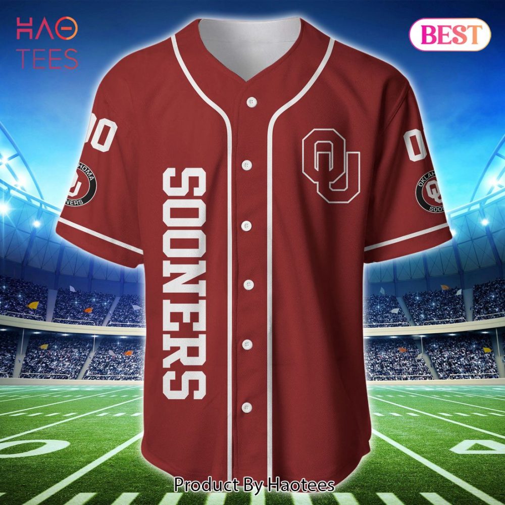Custom Name & Number Sooners Baseball Jersey - Personalized Sportswear Gift - Image 3