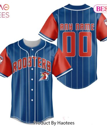 Customizable Roosters Baseball Jersey - Personalized Name & Number - Unisex Sportswear By Haotees