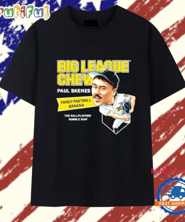 Big League Chew Paul Skenes Fancy Fastball Banana The Ballplayers Bubble Gum T Shirt