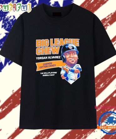 Big League Chew Yordan Alvarez Cosmos Cotton Candy The Ballplayers Bubble Gum T Shirt