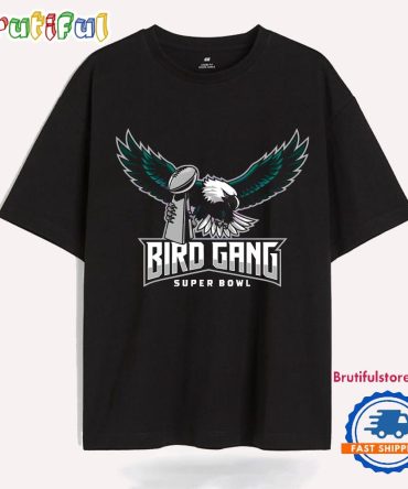 Bird Gang Eagles Holding Super Bowl Champions Trophy T Shirt