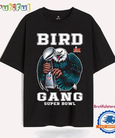 Bird Gang Lix Super Bowl Champions Eagle Holding Trophy T Shirt