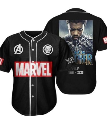 Marvel Black Panther Tribute Jersey - Limited Edition 1976-2020 Collector'S Baseball Shirt