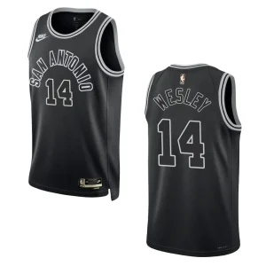 San Antonio Spurs 2022-23 Classic Edition Blake Wesley Black Jersey 50th Season - Alzaintravels