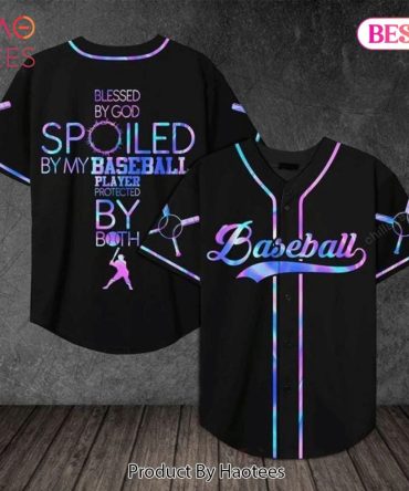 Stylish Baseball Jersey - Blessed & Spoiled Design For Sports Fans