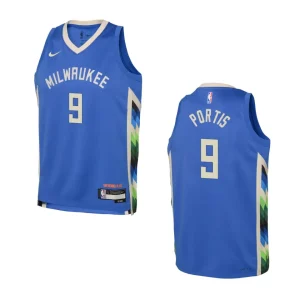 Youth Milwaukee Bucks 2022-23 City Edition Bobby Portis Royal Jersey - Alzaintravels