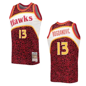 Bogdan Bogdanovic Atlanta Hawks Wildlife Hardwood Classics Jersey Red - Alzaintravels