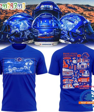Boise State Broncos Football 2025 Newest Edition New Design T Shirt